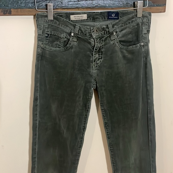 Ag Adriano Goldschmied The Stevie Ankle Slim Straight Corduroy Pants Size 26 - Picture 6 of 16